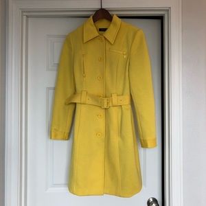 Yellow ideology trench coat size small